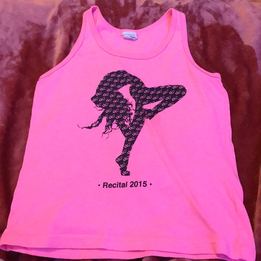 gold tank top for sports or dance very cute shirt